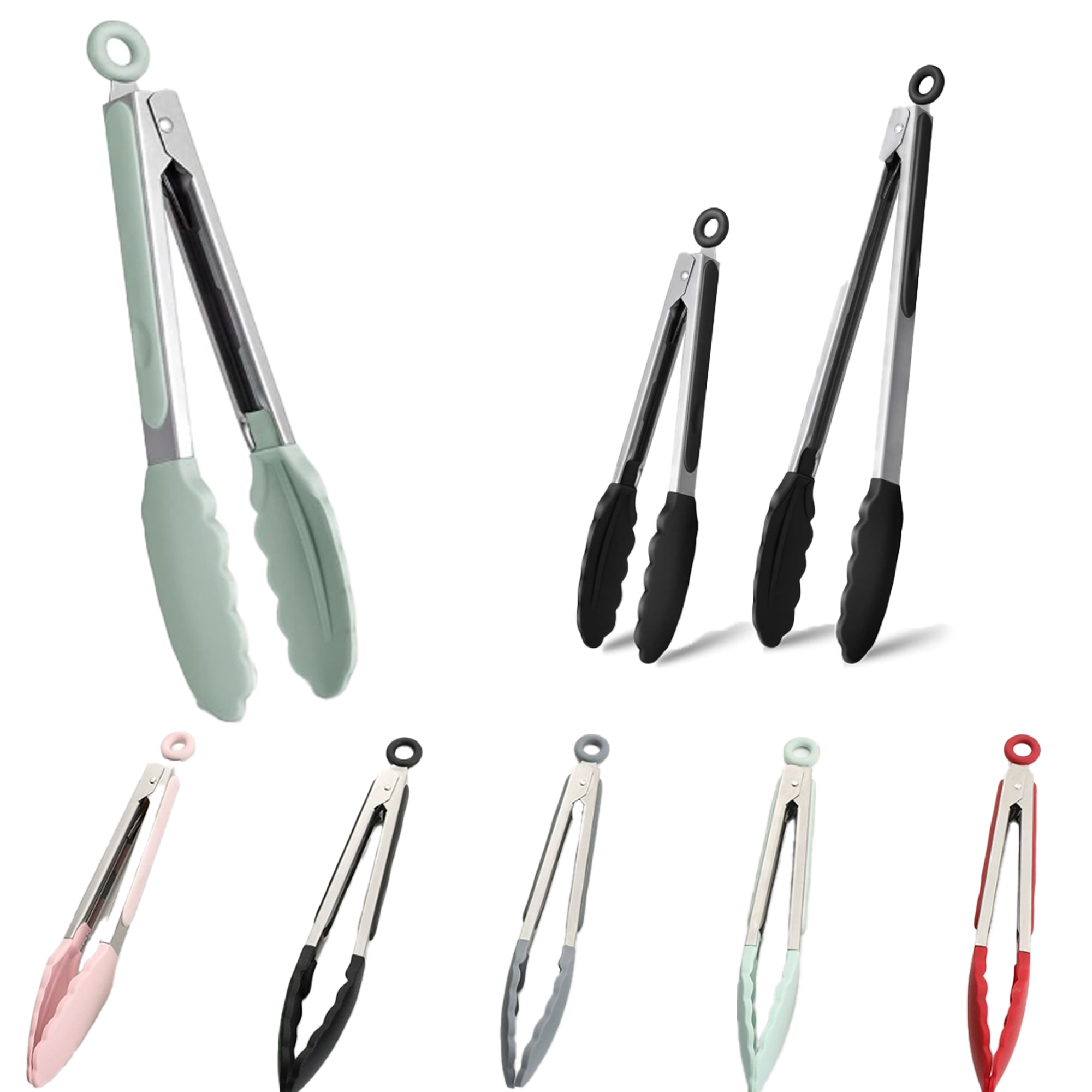 Heat-Resistant Stainless Steel Bread Tongs 2