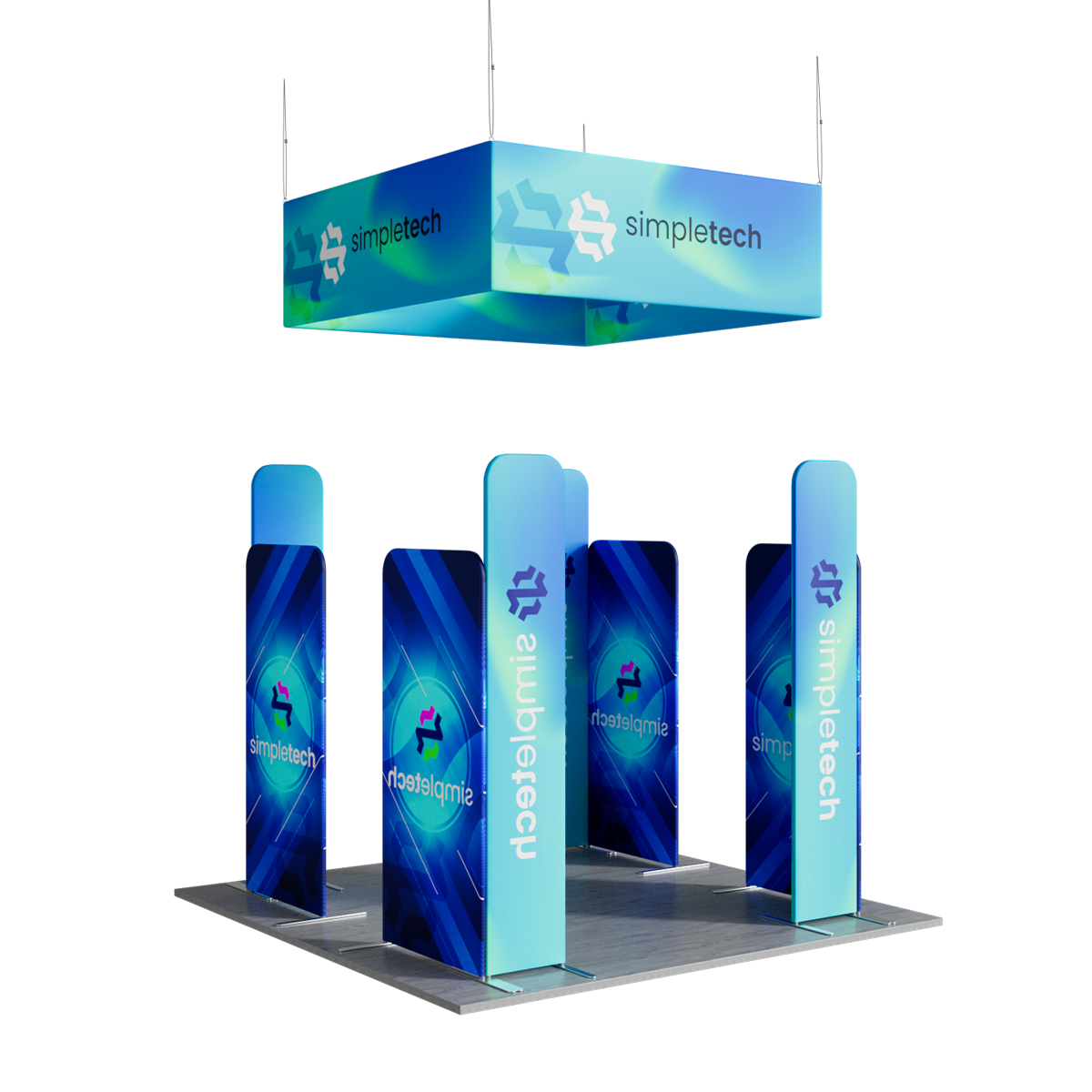 10'x10' Tradeshow Booth Kit - L Kit 2