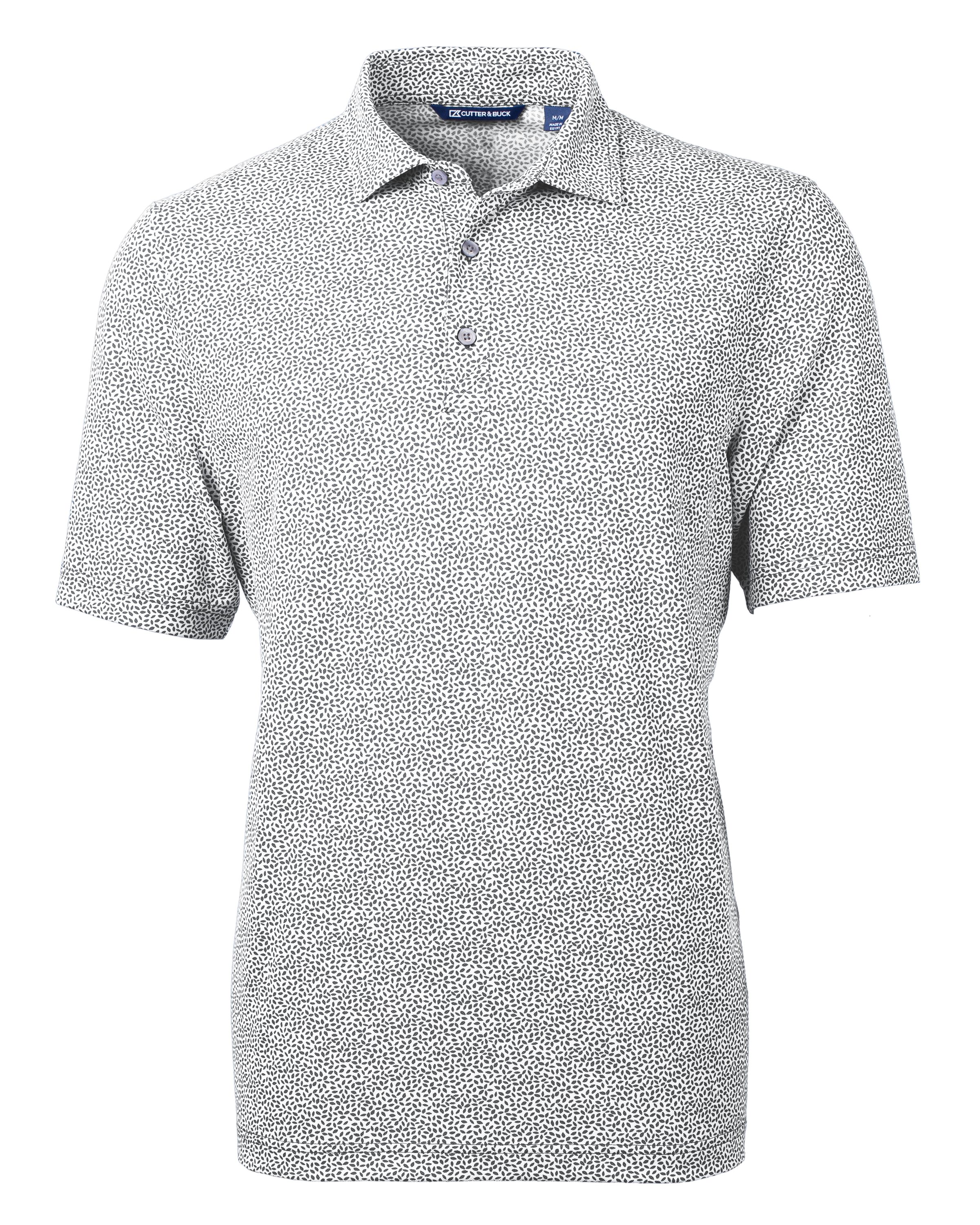 Cutter & Buck Virtue Recycled Botanical Print Featherlight Pique Mens  Polo 39