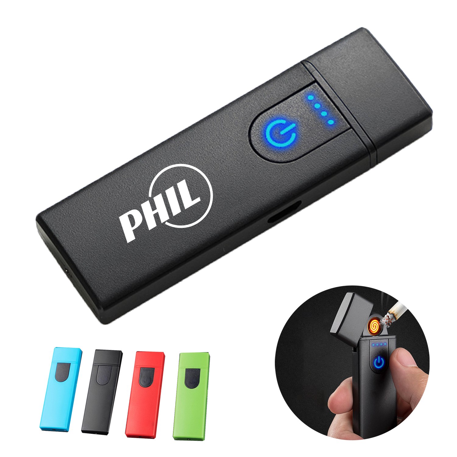 Double Ignition Electronic Lighter W/Usb Charger 1