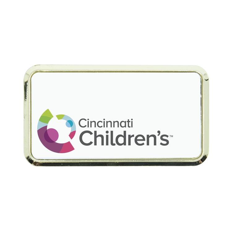 Plastic Framed Badges Rounded Corners - No Personalization 1.5"X3" (UV Inkjet)