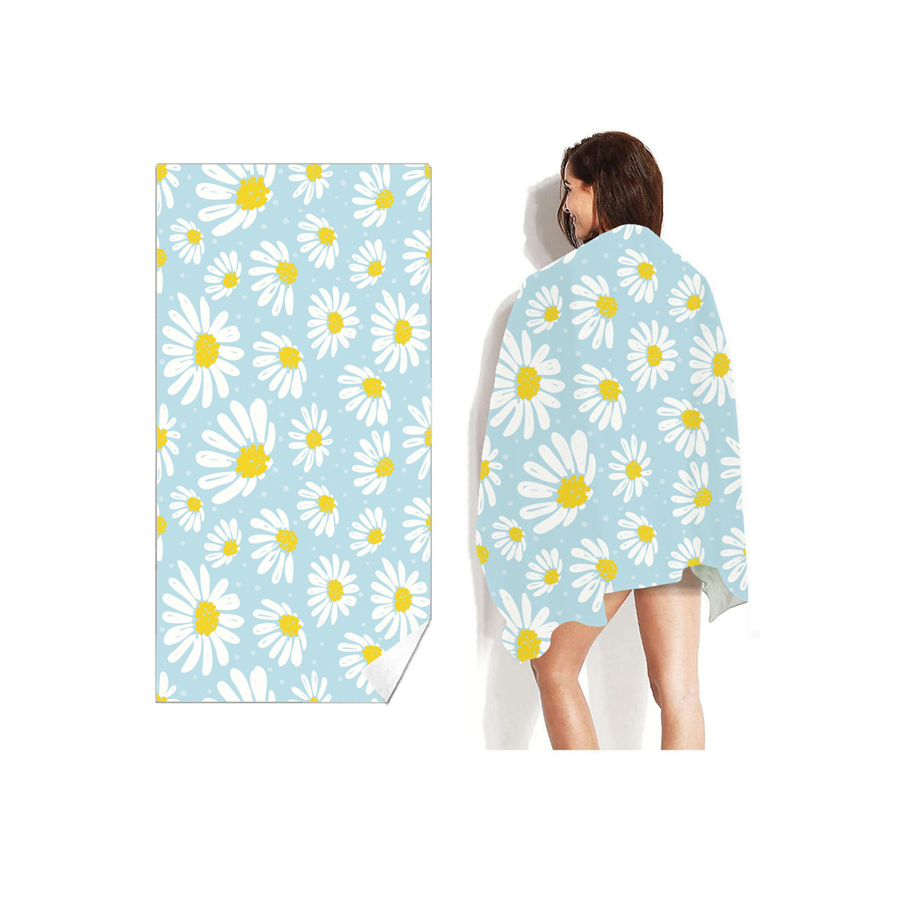 Extra Large Quick Dry Velvet Beach towel  7