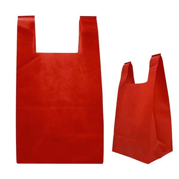 T-Shirt Styled Poly Tote Bags-11x14.25 x7 6