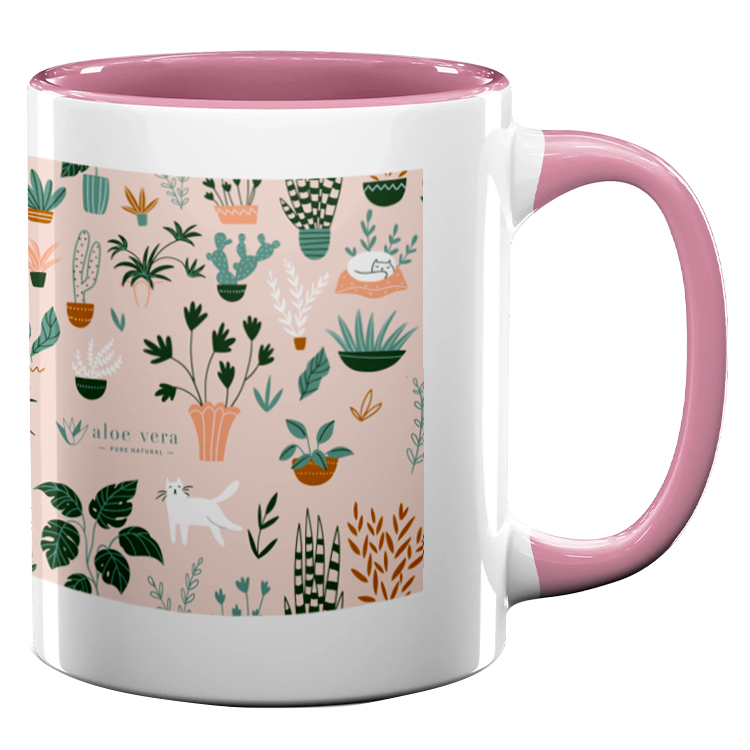 11oz Full Color Colored Handle Mug 30