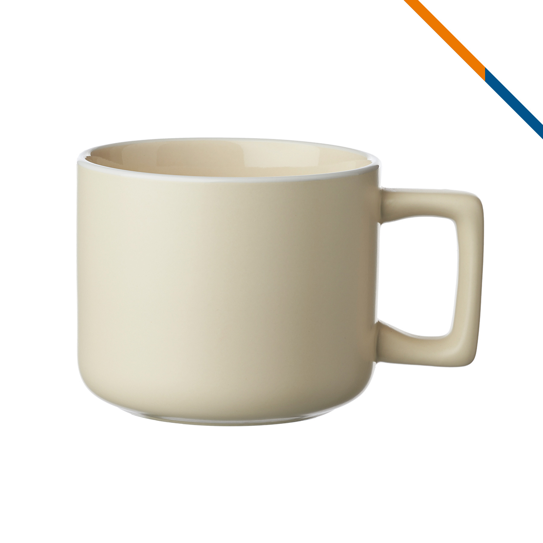 Yvette Latte Ceramic Mug - 14 OZ. 1