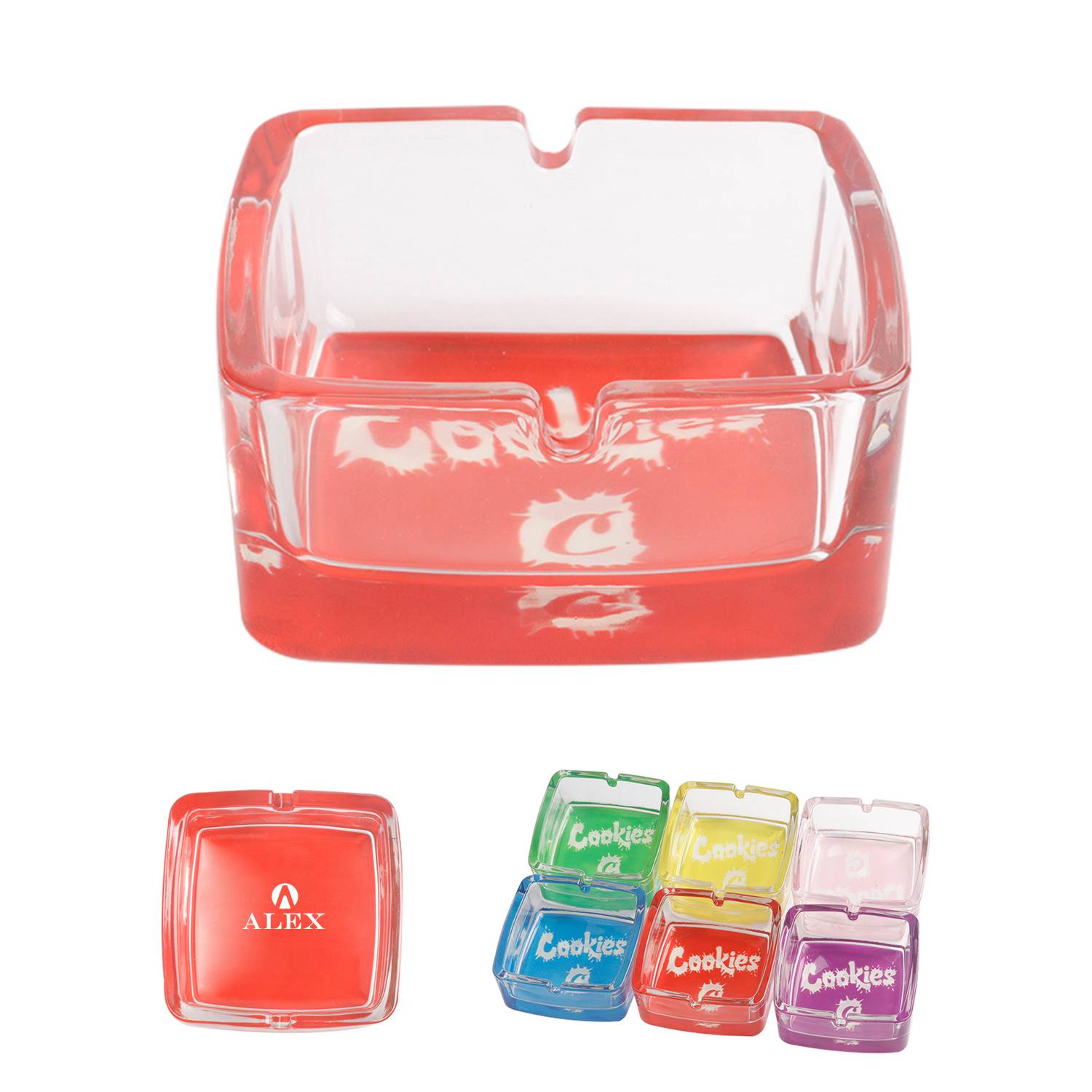Glass Smoking Ashtray 2
