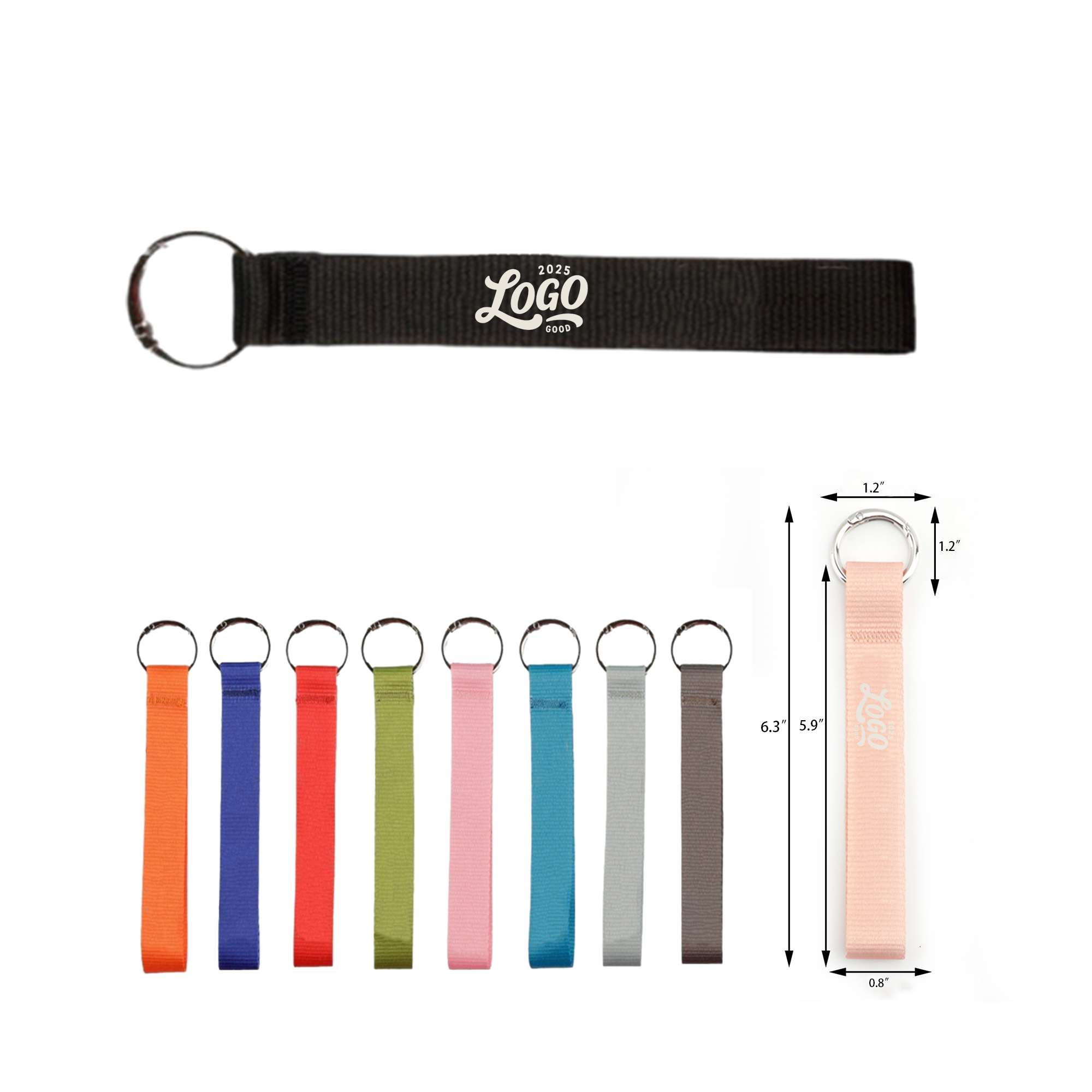 Custom Durable Polyester Keychain Lanyard 2