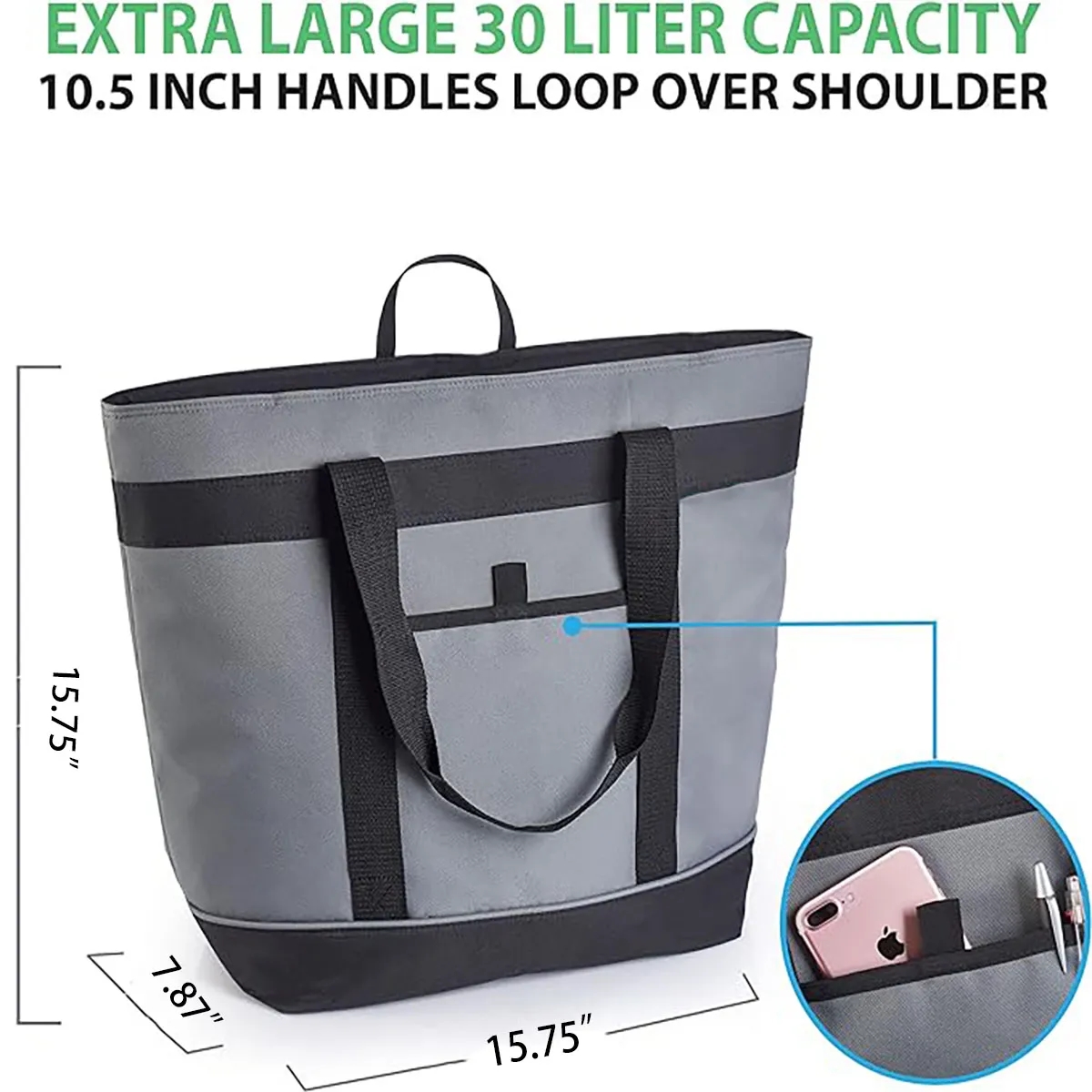Premium Cooler Large Foldable Insulated Shopping Bag 2