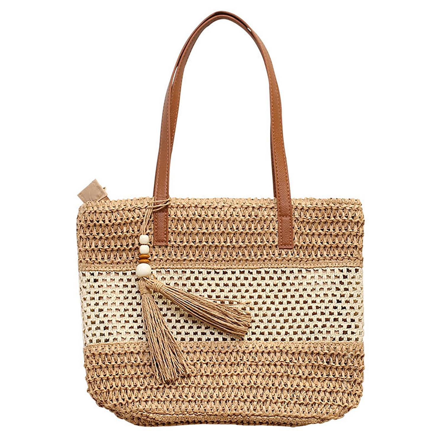 Skeleton Shoulder Straw Bag 2