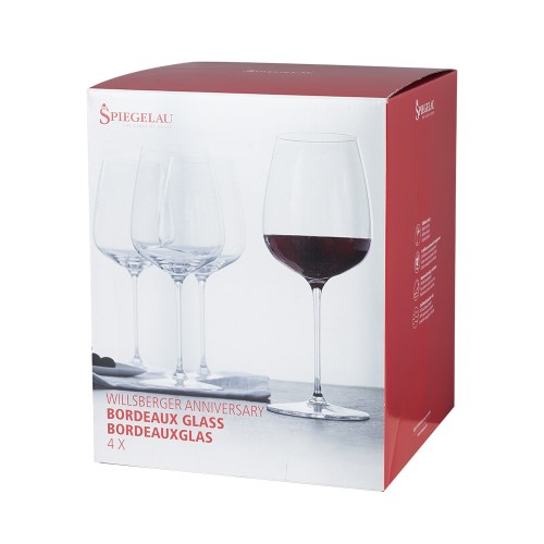 Spiegelau Willsberger 22.4 oz Bordeaux Glass, set of 4 2
