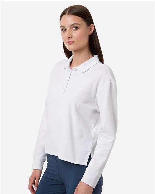 Women's Beyond Long Sleeve Loose Polo - A1008 11