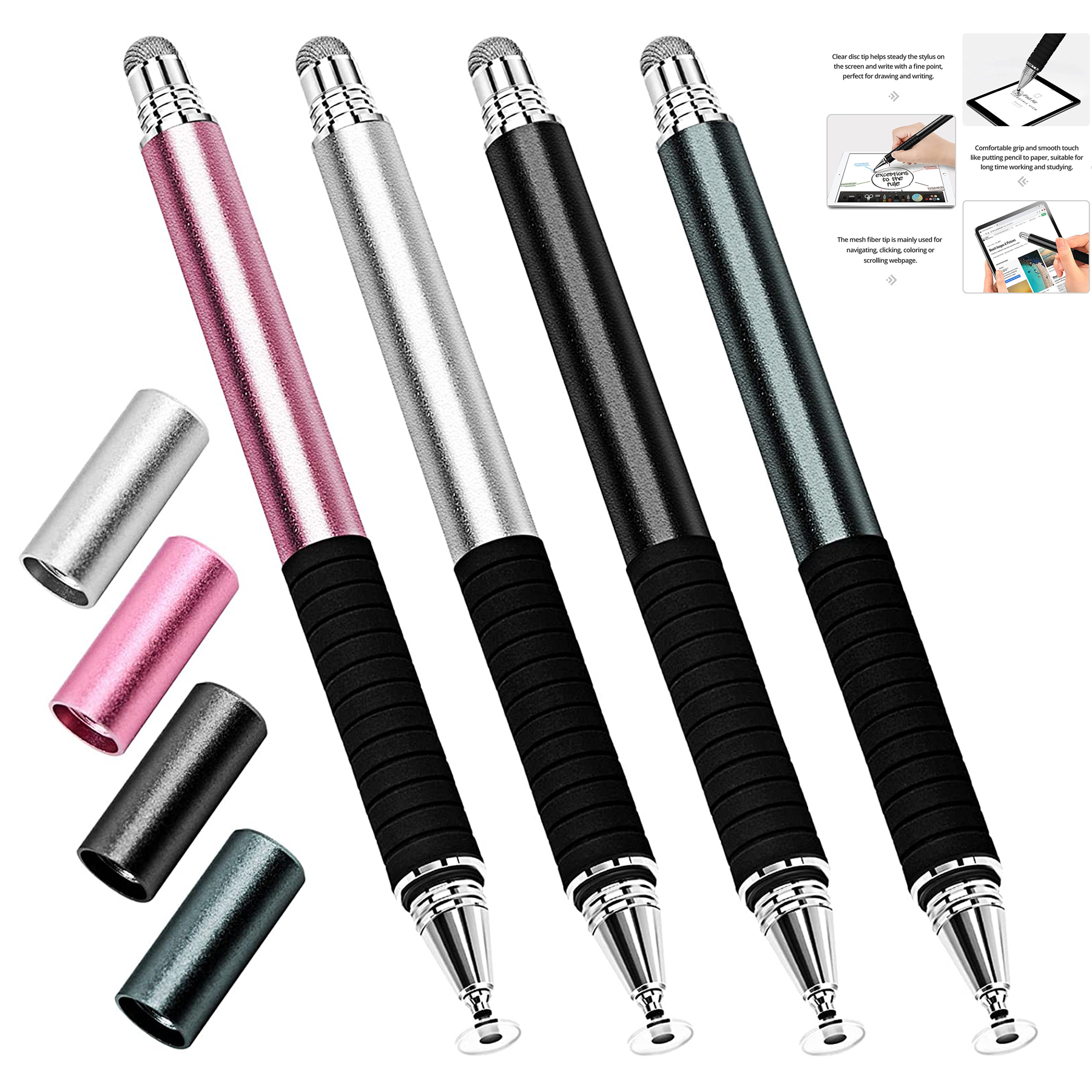 Fine Point Disc Stylus Touch Screen Pen 1