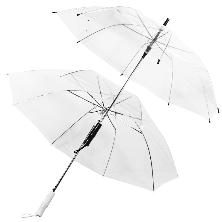 The 46" Auto Open Basic Clear Umbrella 1