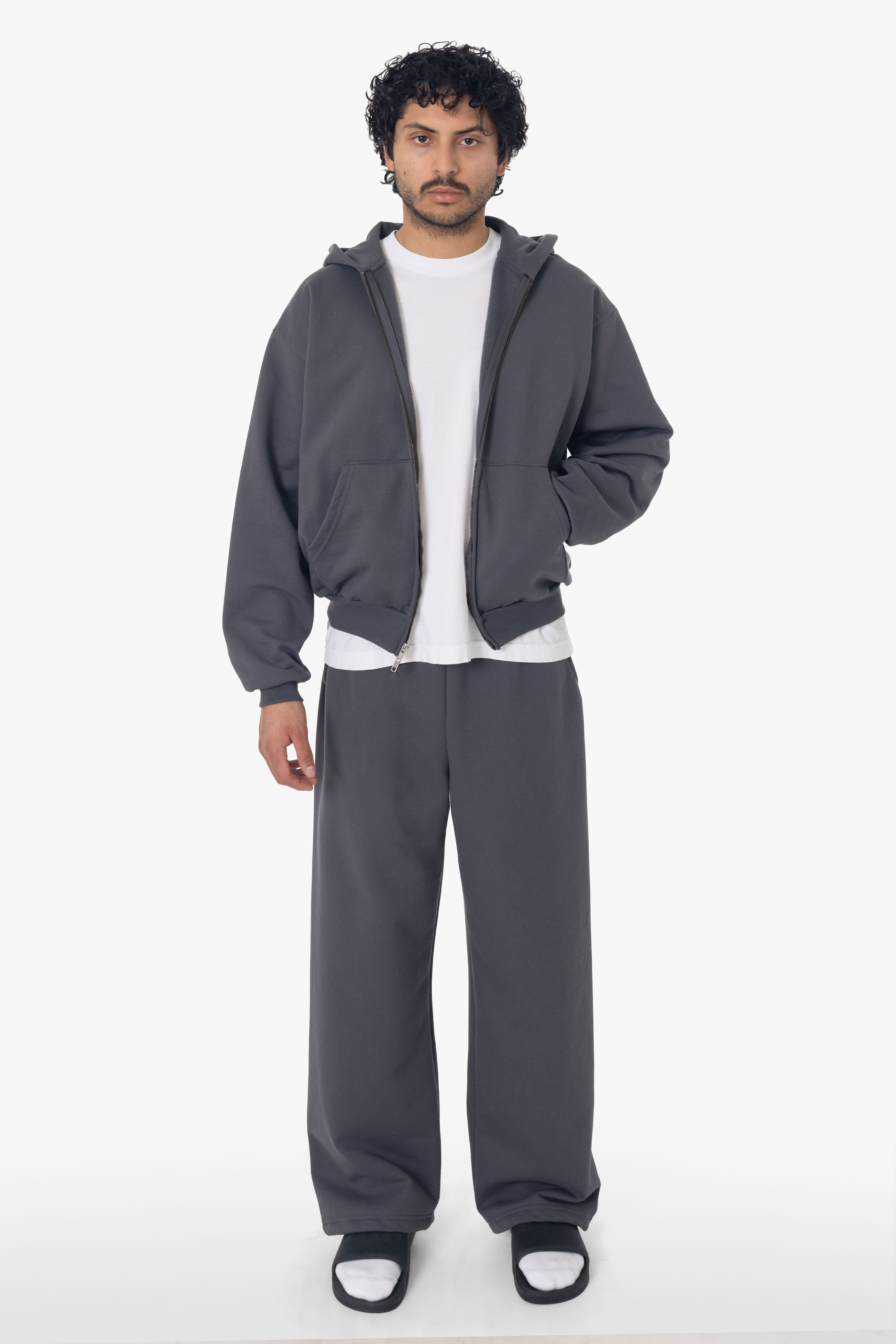Mid-Weight Crop Zip Hoodie 2