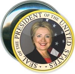 Hillary, Presidential Seal, Political Button 1