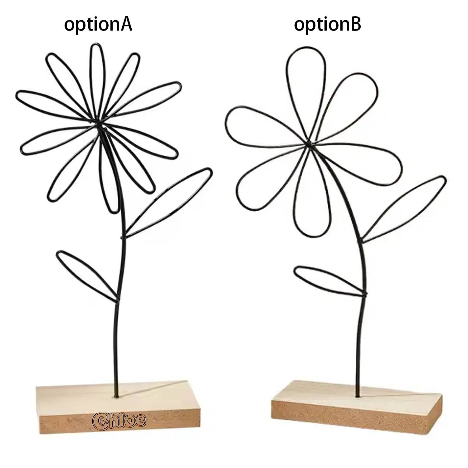 Iron Flower Desktop Decor 2