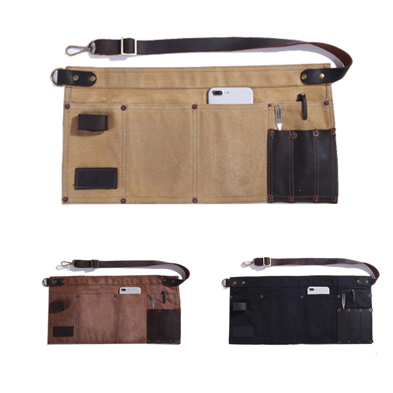 Professional Waist Chef Apron with 7 Pockets 2