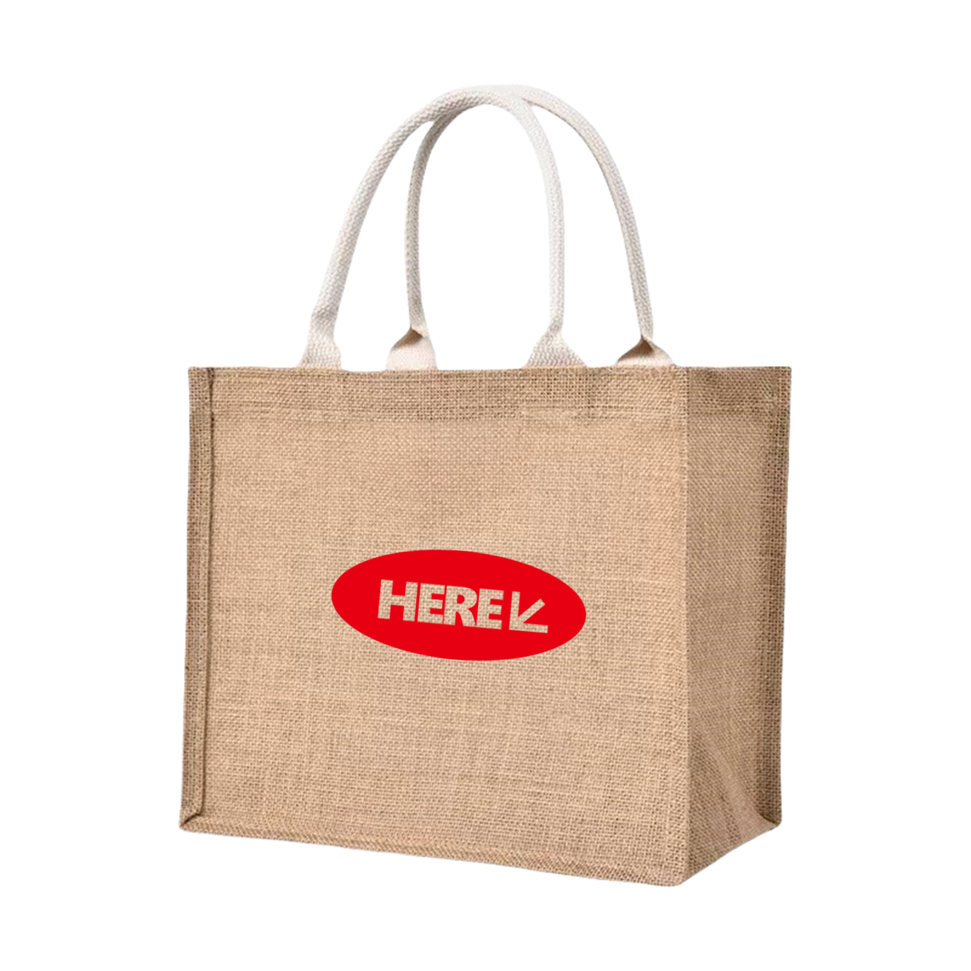 Reusable Jute Burlap Tote Bag 1