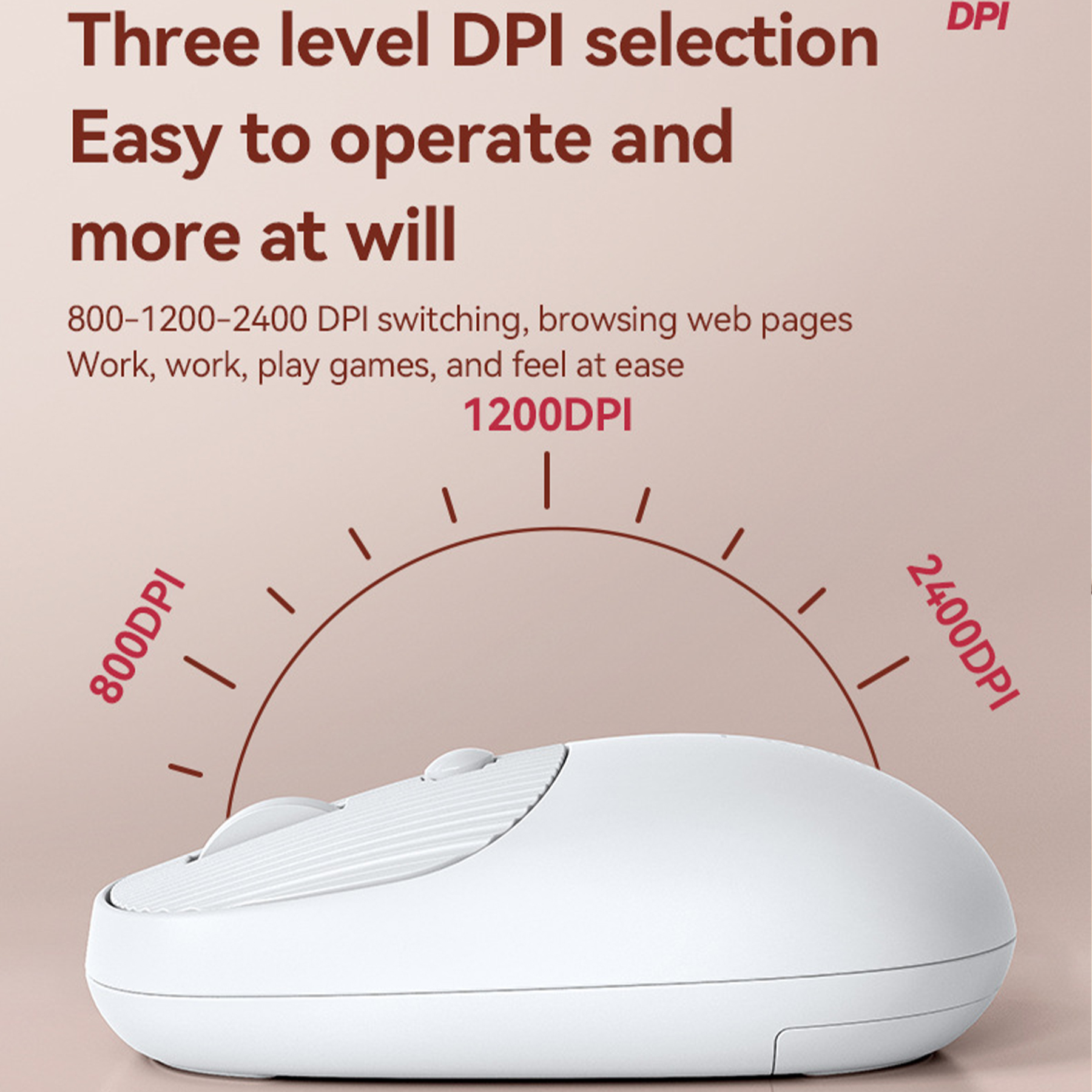 Plastic Macaron Wireless Mouse 5