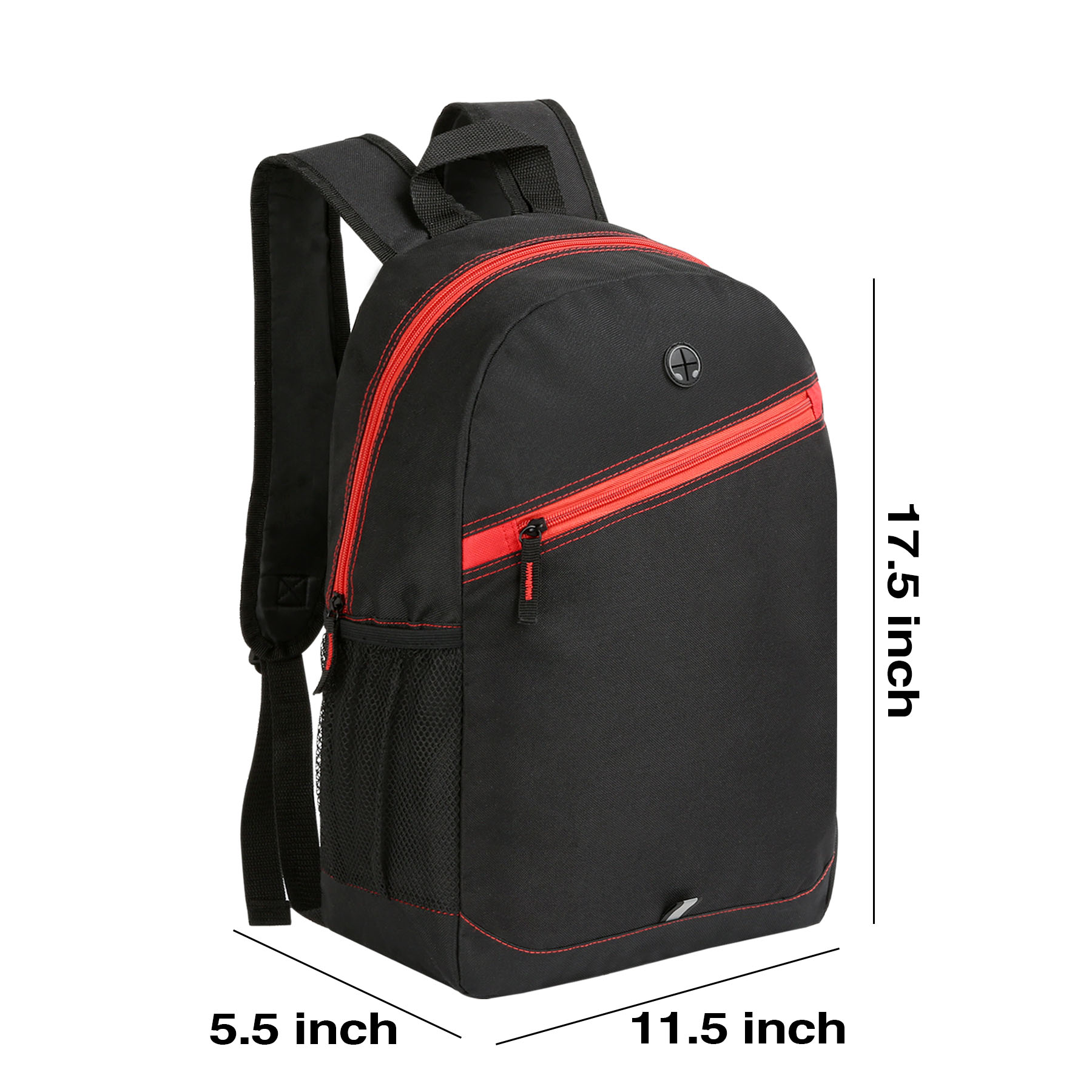 Color Zippered Stripe Daily Backpack 6