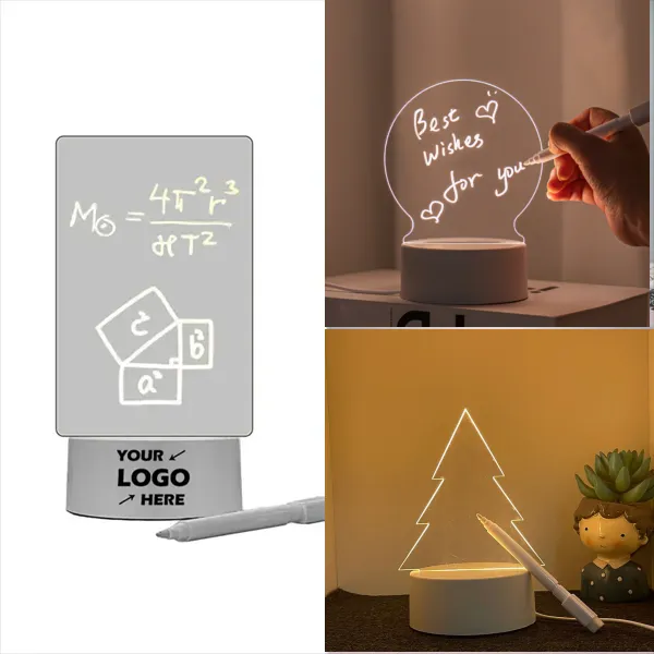 Acrylic Led Night Light Message Note Board 2