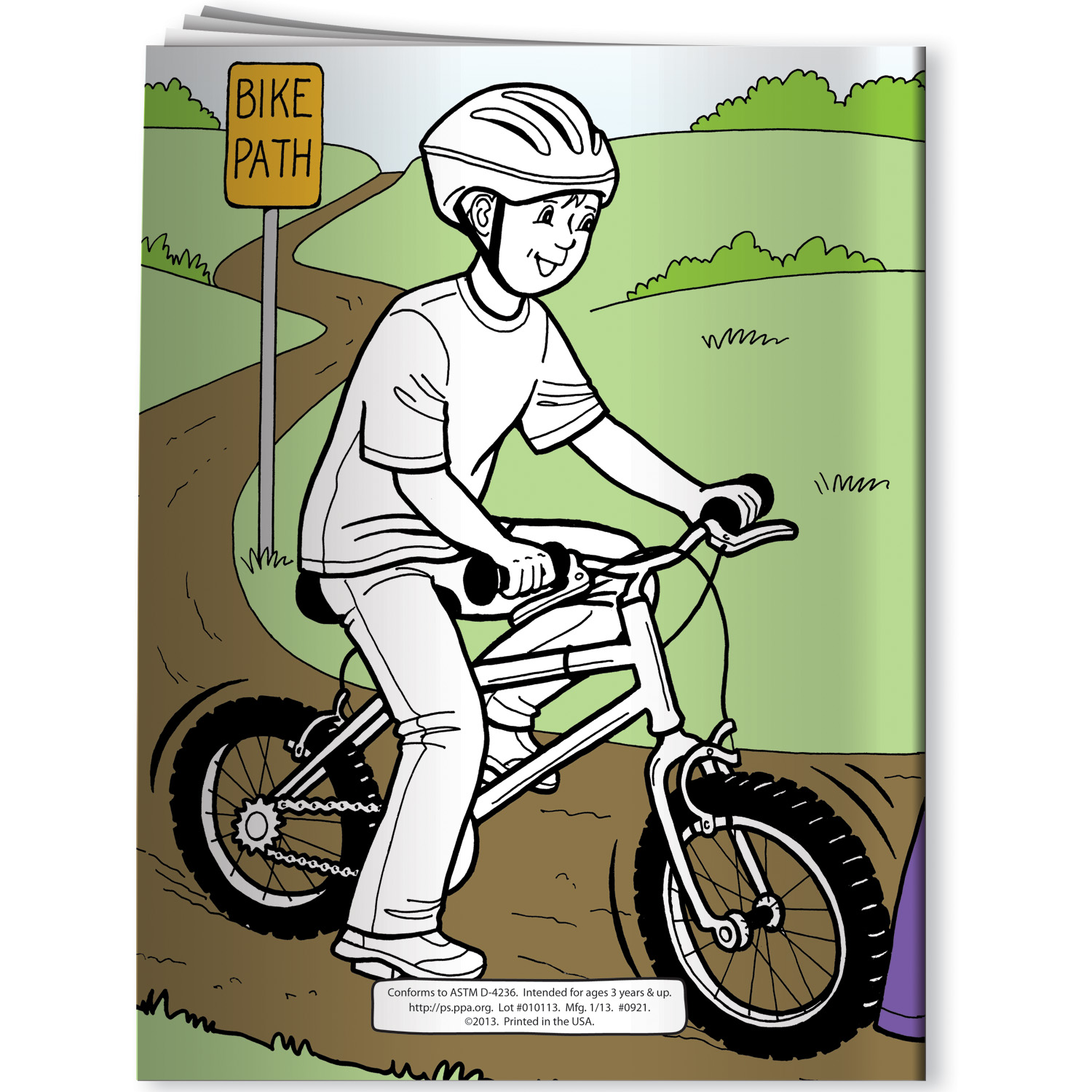 Coloring Book - Barkley Teaches Bicycle Safety 4