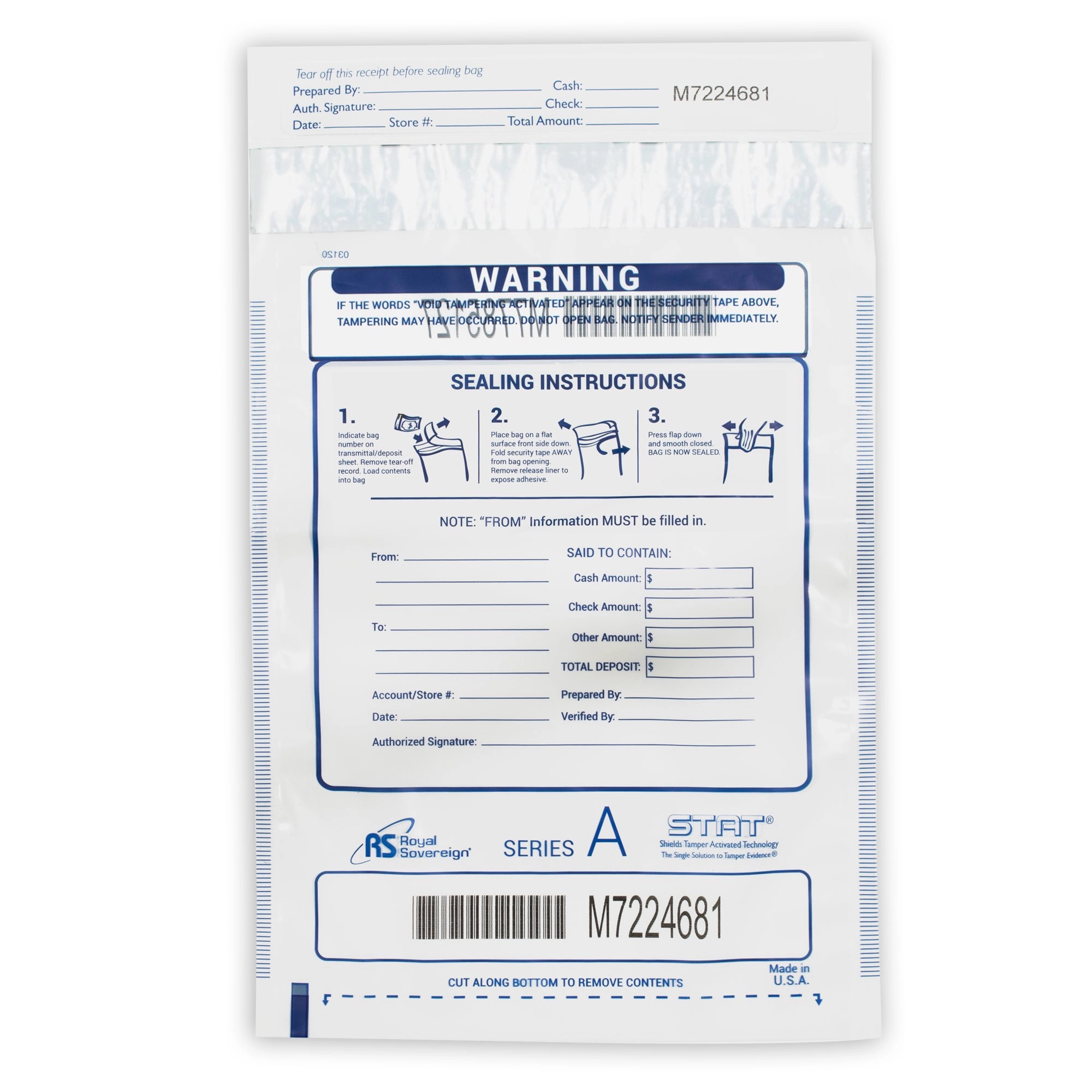 9"x12" Deposit Bag 4