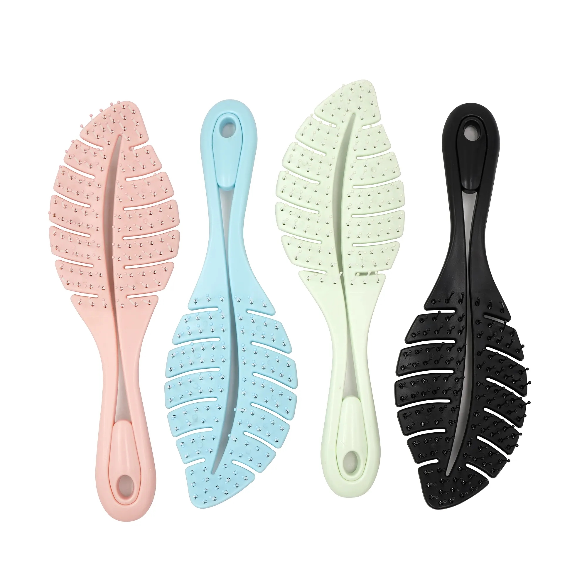 Leaf Shape Detangler Massager Shampoo Comb