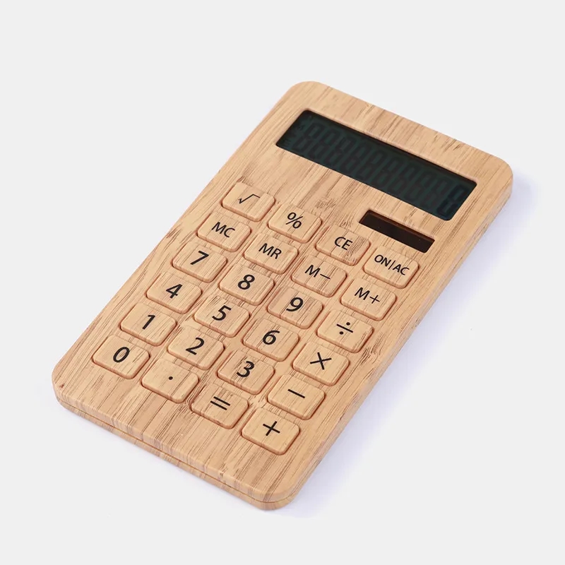 Bamboo 10 Solar Powered Student Electronic Calculator 4