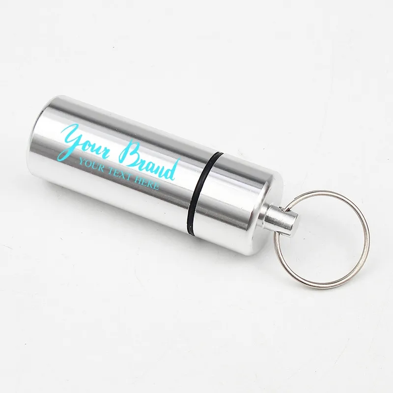 Large Aluminum Pill Tube Key Chain 5