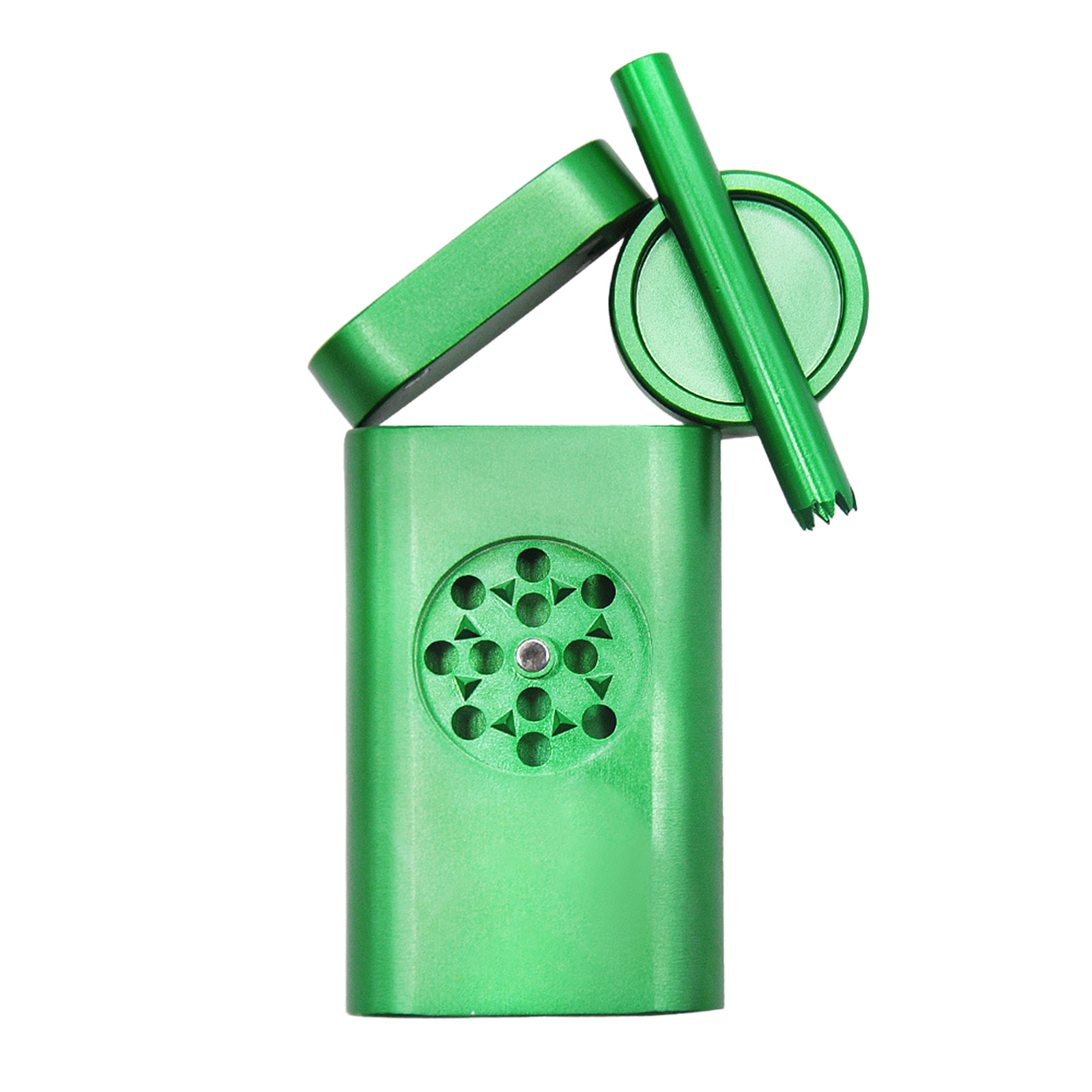 Metal Pipe Grinder Set with Detachable Aluminum Tobacco Box, Ashtray 4