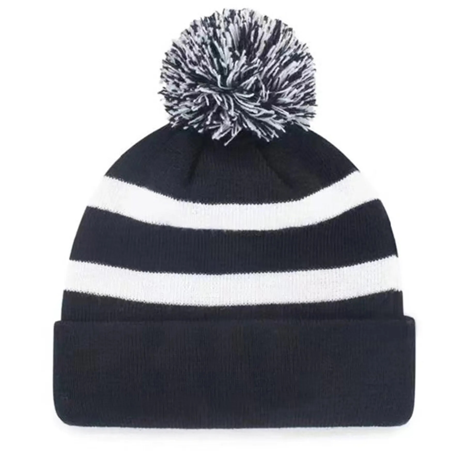 Jacquard Knitted Beanie Hat With Pom 5