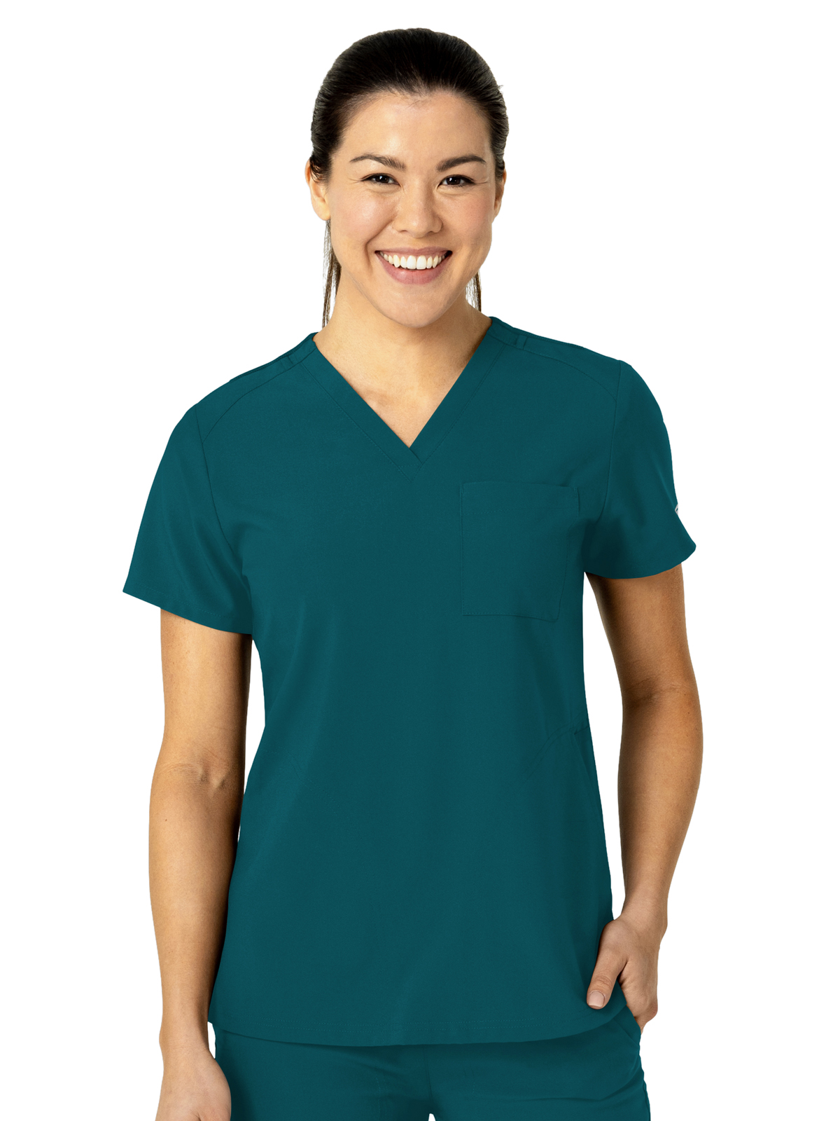 Wink - W123 - Women's Three-Pocket Flex-N-Reach V-Neck Top