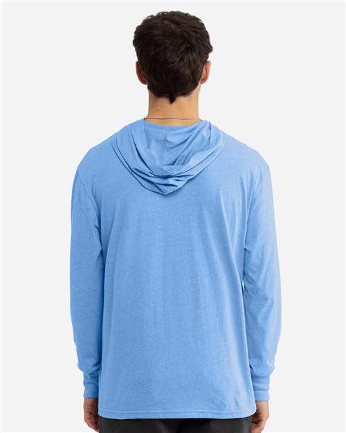 Unisex CVC Hoodie Long Sleeve T-Shirt - 6221 5