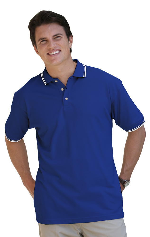 Men's Superblend Tipped Polo 10