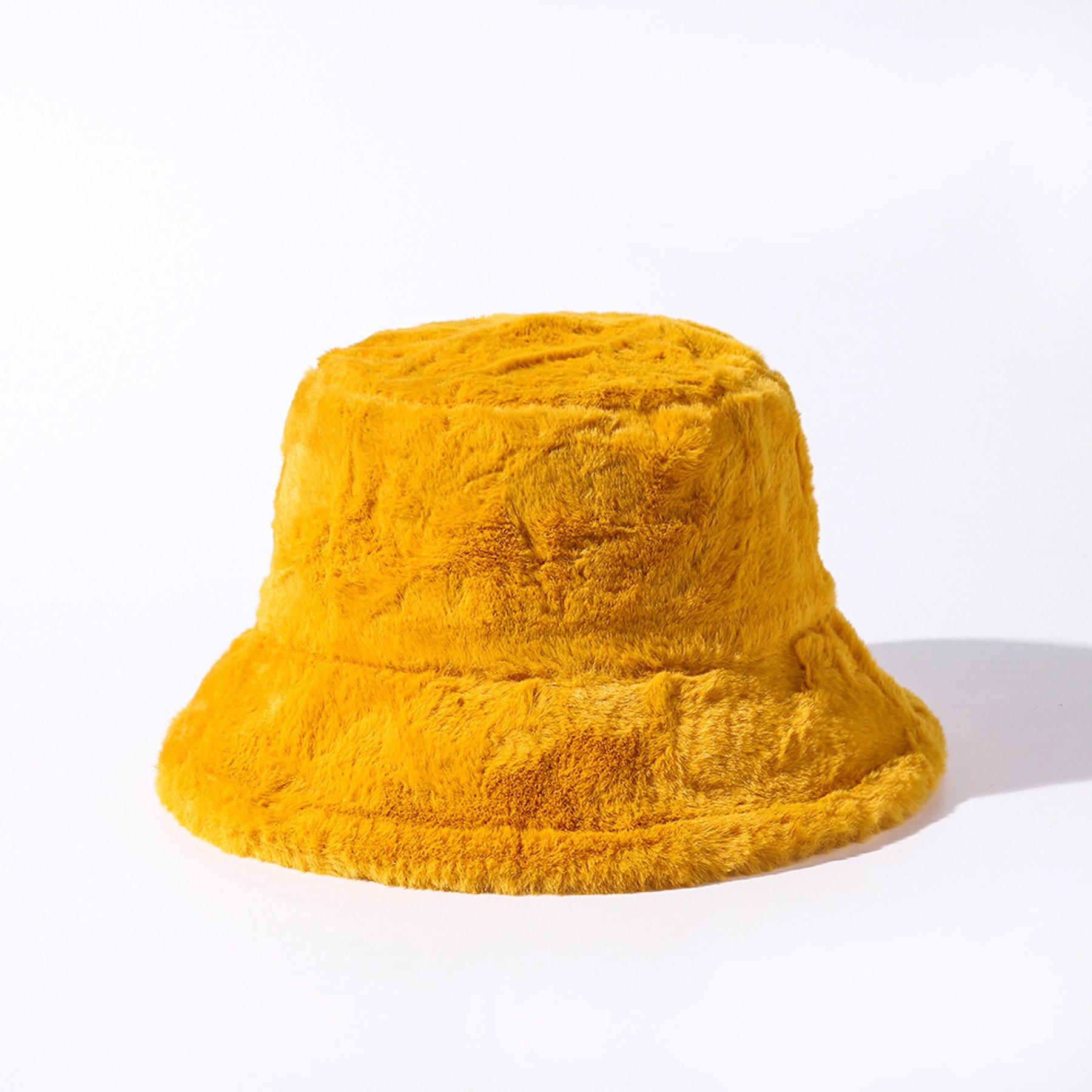 Color Block Fuzzy Bucket Hat 8