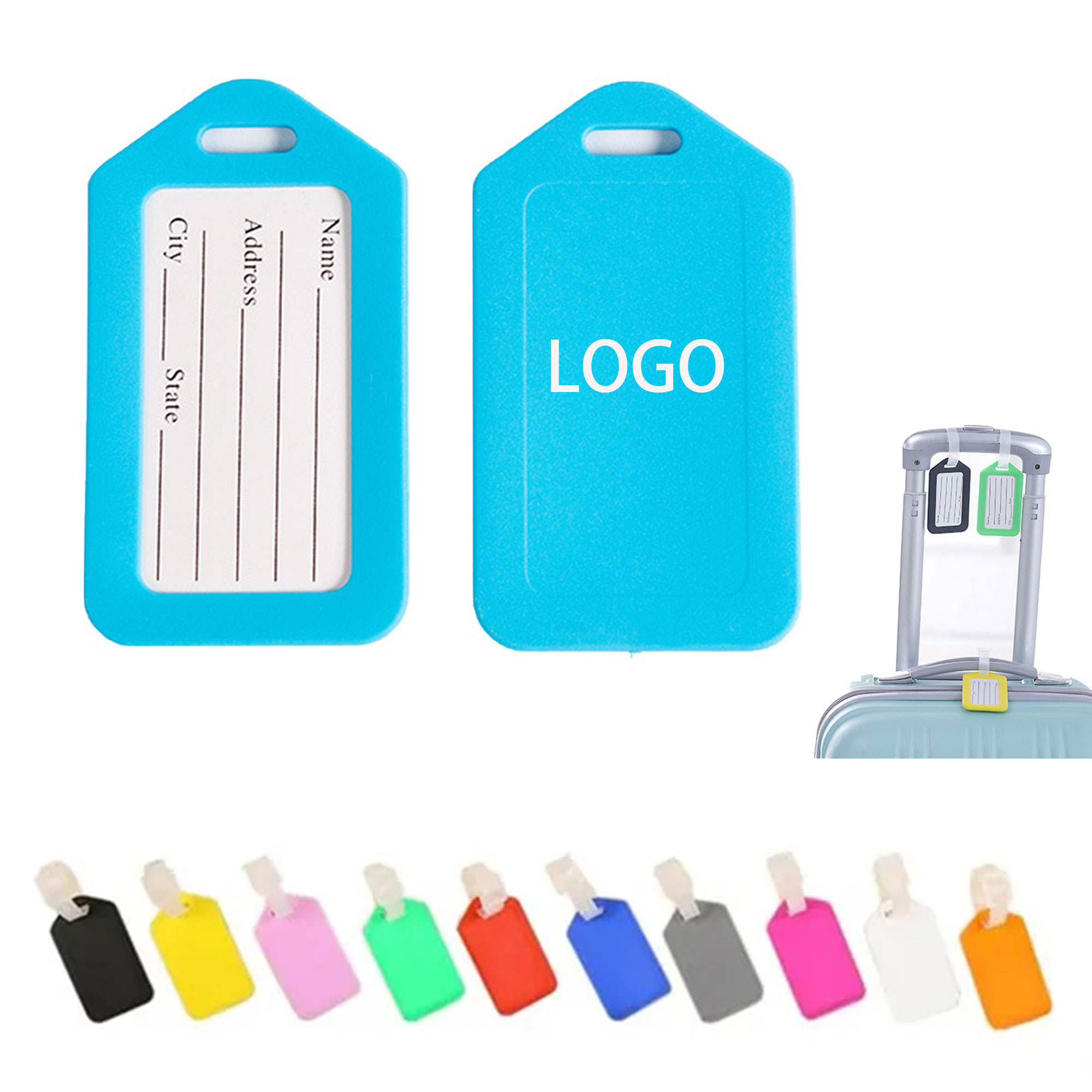 Durable Plastic Luggage ID Tag For Suitcases 6
