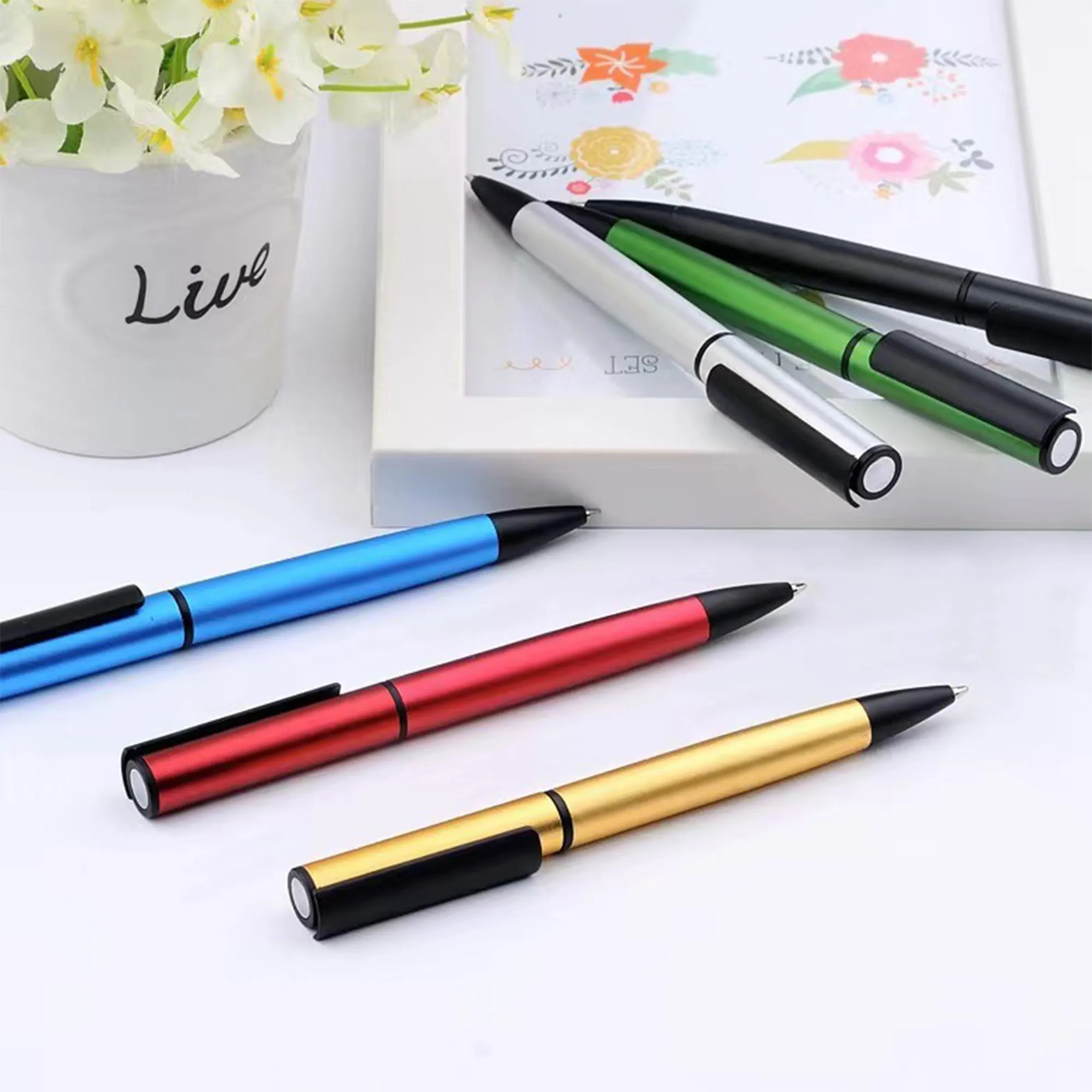 Sleek Metal Twist Pens 3