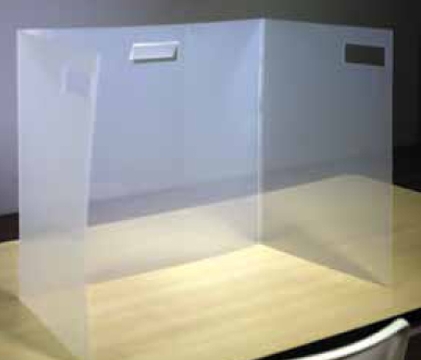 Semi-Transparent Personal Sneeze Guard