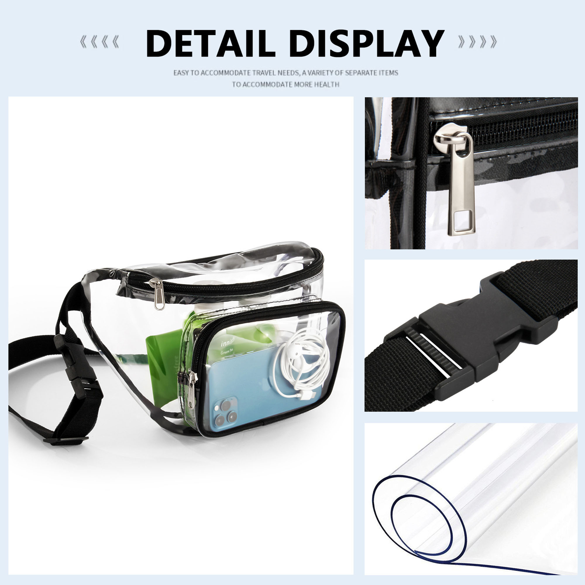 Transparent Adjustable Waist Pack 3