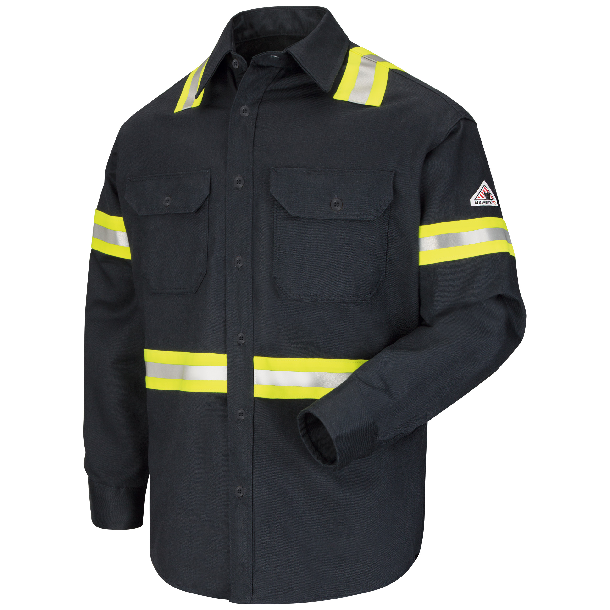 Bulwark® Men's Midweight FR Enhanced Visibility Uniform Shirt 2