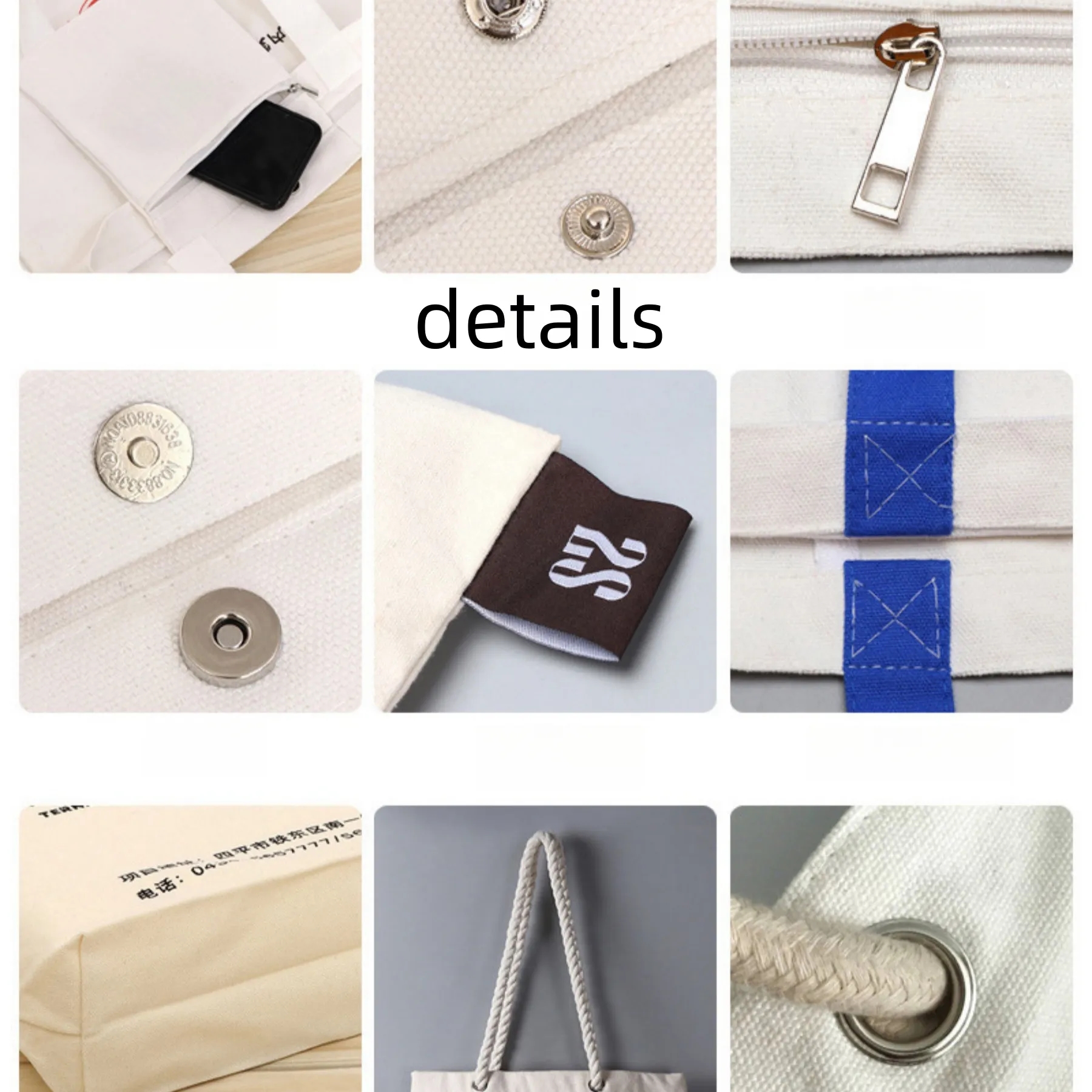 Economical Canvas Tote Bag, custom tote bag with logo imprint 3