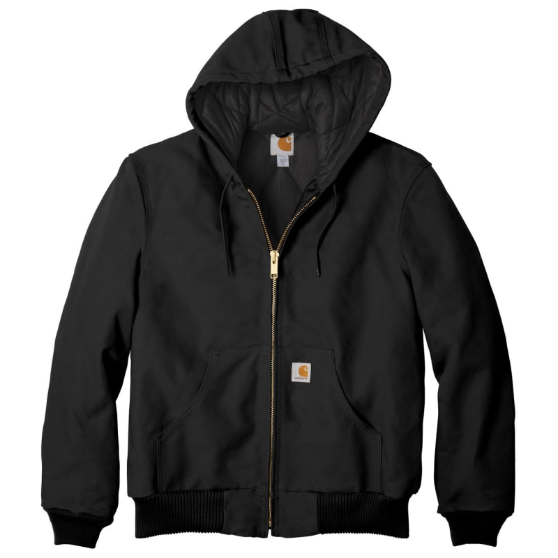 Carhartt Tall Quilted-Flannel-Lined Duck Active Jac. 2