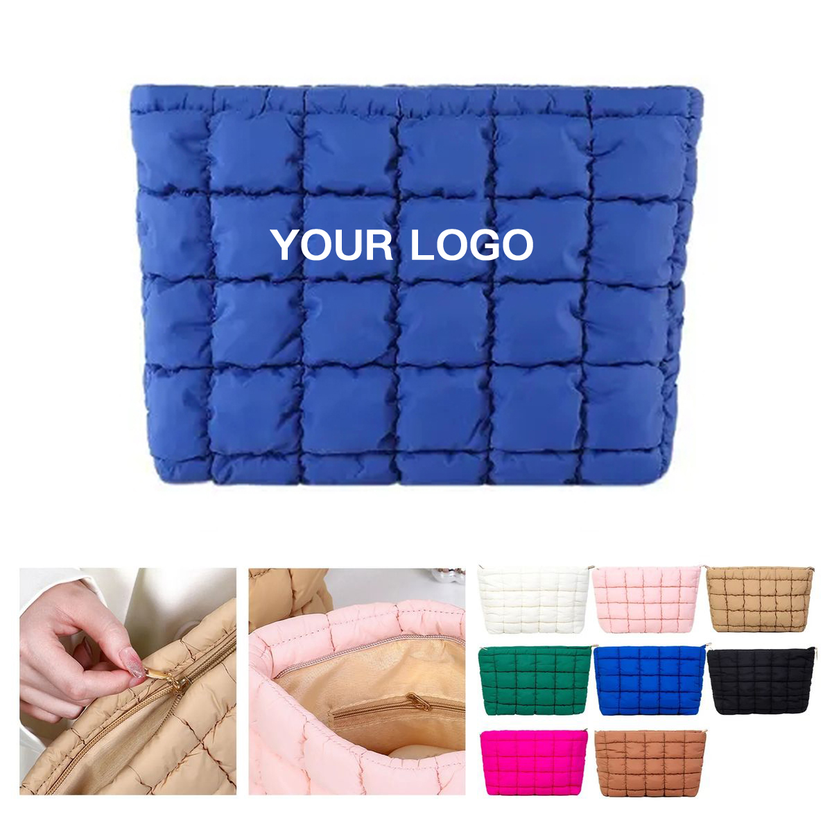 Spacious Waterproof Makeup Bag with Zipper 2