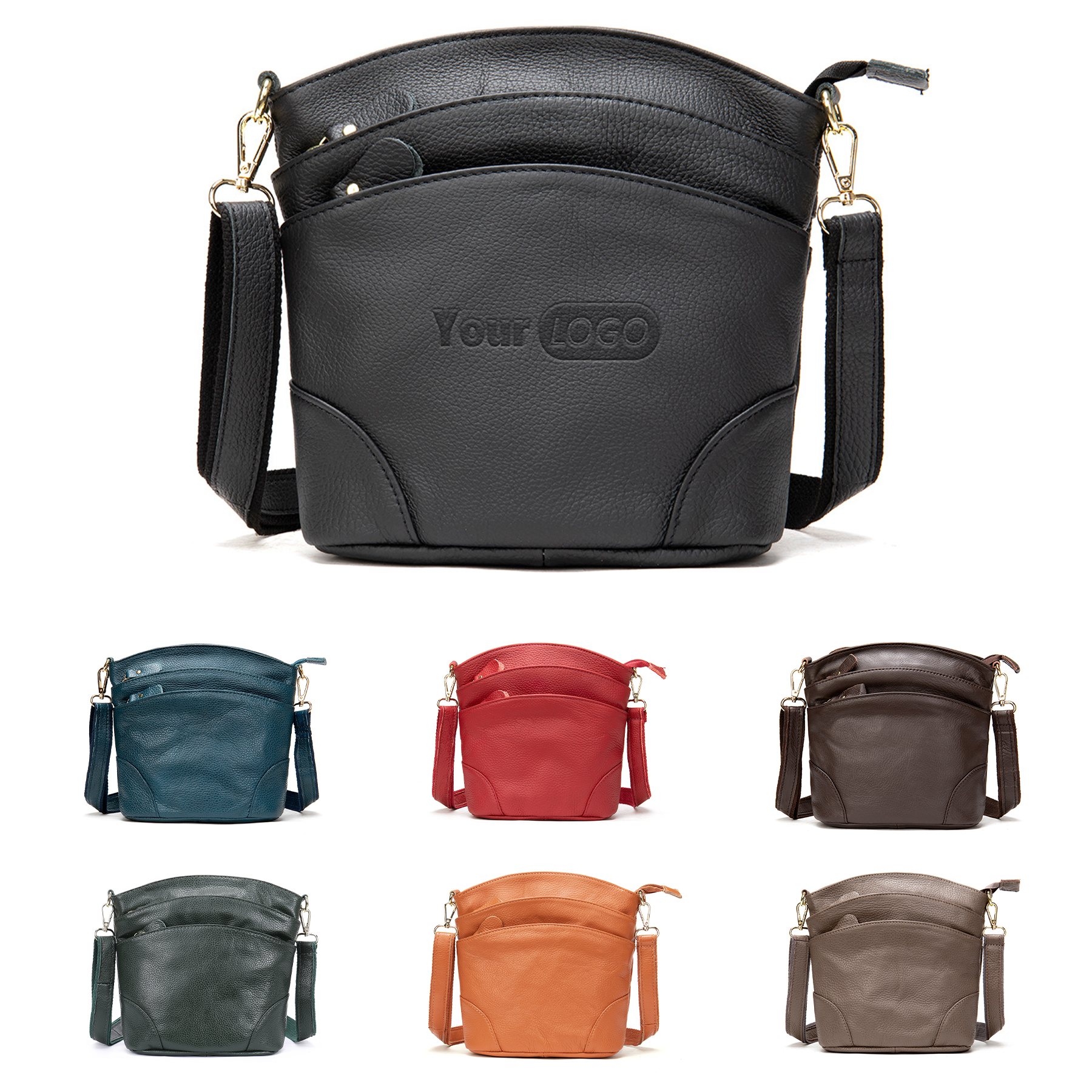 Leather Vintage Crossbody Shoulder HandBags for Ladies 2