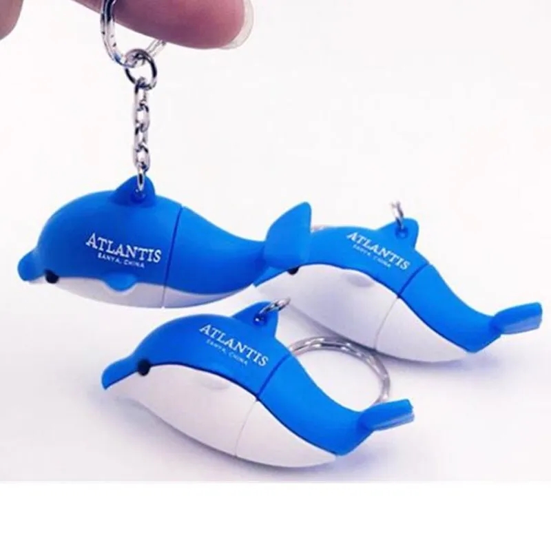 PVC Dolphin USB Flash Drive Keychain 2