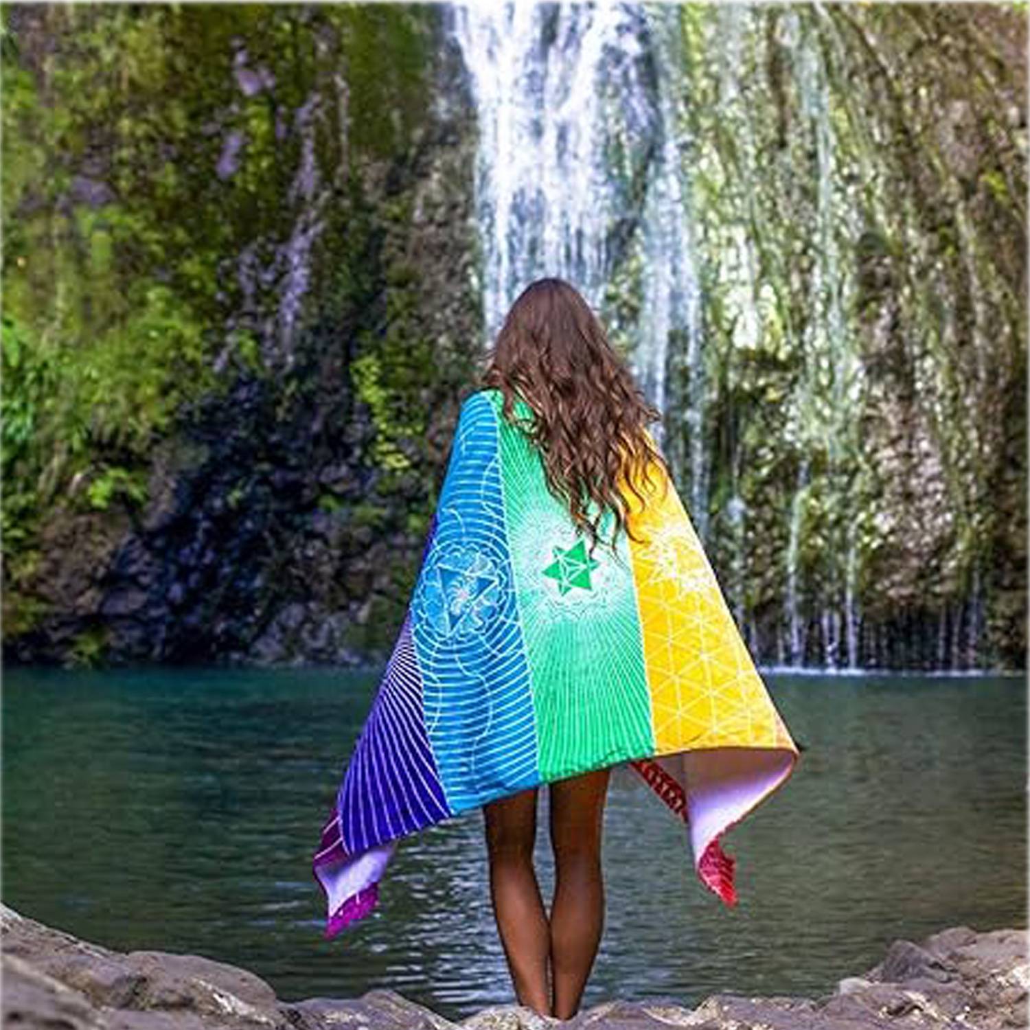 Rainbow Chakra Yoga Mat 4