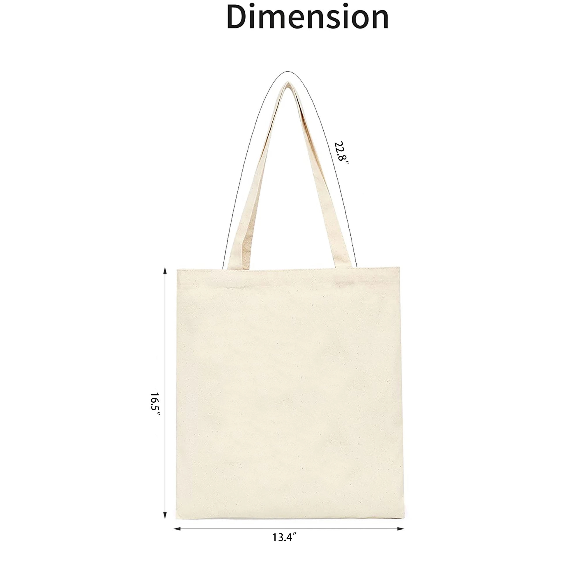 13.4" x 16.5" Canvas Tote Bag 3