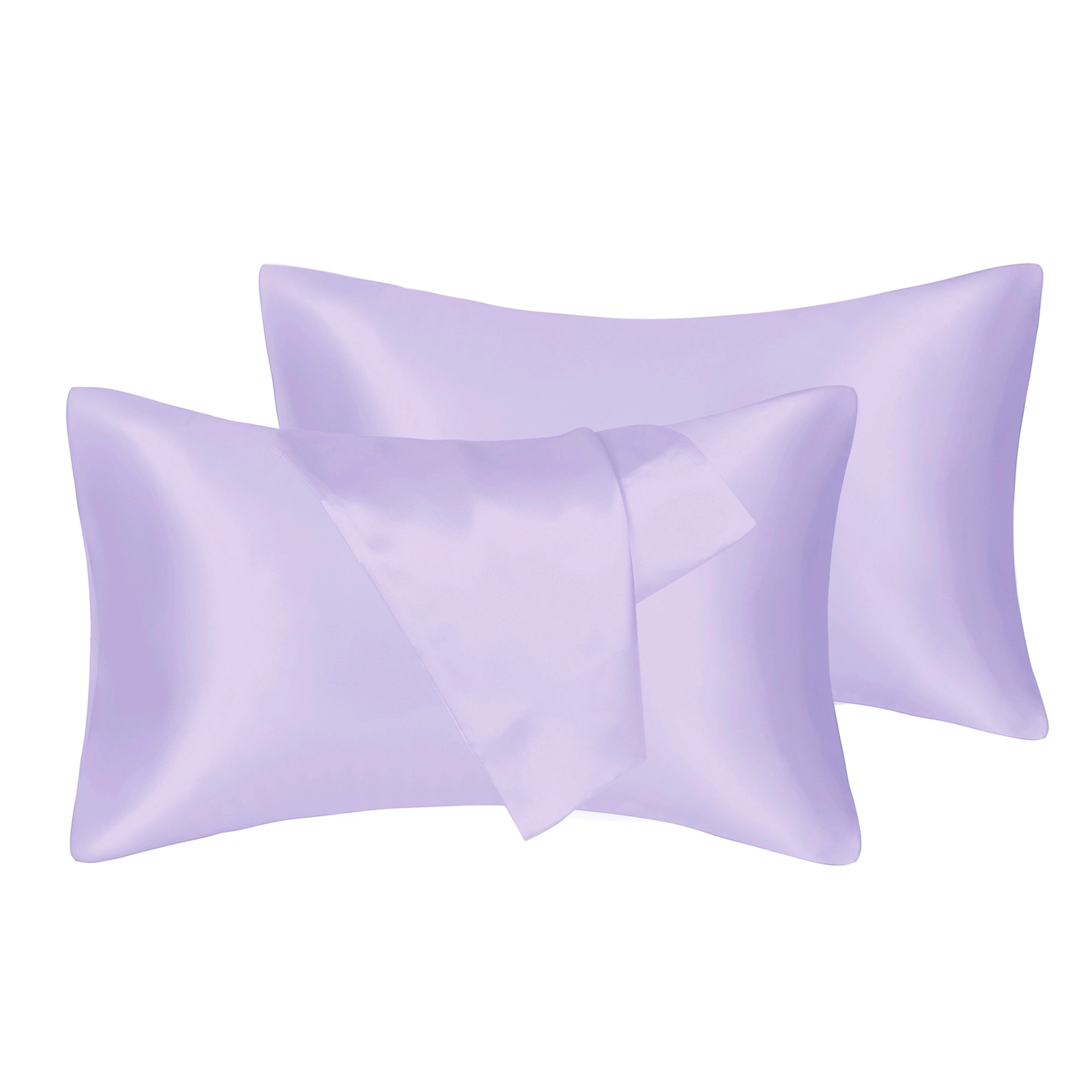 Silk Satin Pillowcase 2 Pack, Standard/Queen /King Size 5