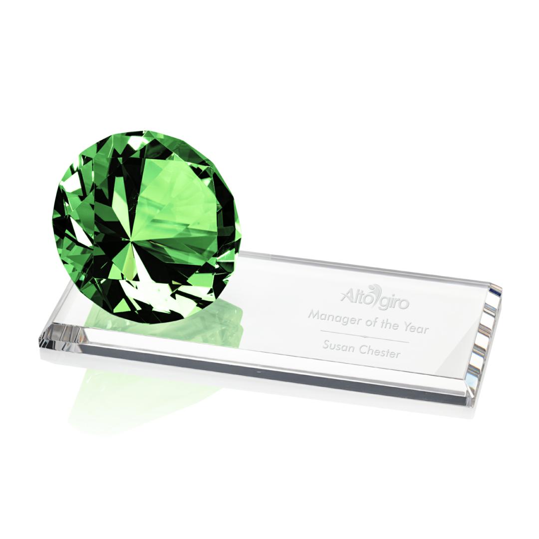 Gemstone Award on Starfire - Emerald 9
